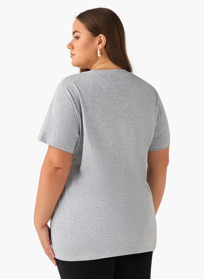  أولا بوبكن تي شيرت قطني بقصة عادية مزين بالزهور من أولا بوبكن - Image 3